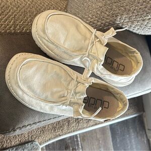 Hey Dude Cream Slip-On Casual Shoes